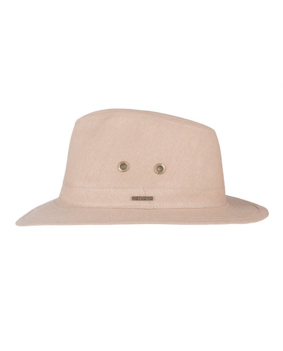 Hatland - UV Fedora hoed voor heren - Yannick - Khaki
