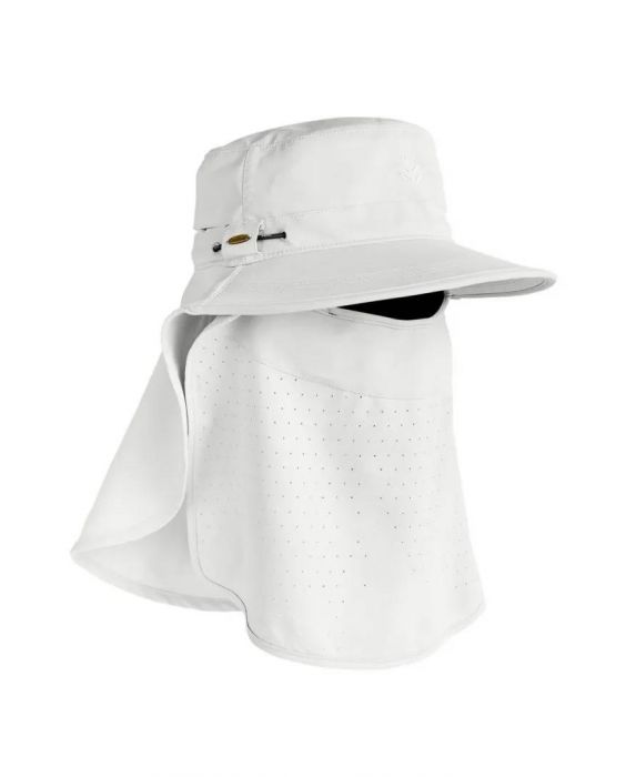 Coolibar - UV Ultra Zonnehoed voor kinderen - Y- Stevie - Wit