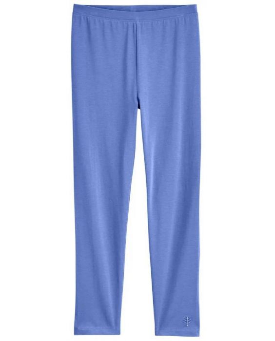 Coolibar - UV-zomerlegging voor meisjes - Monterey - Effen - Aura Blauw