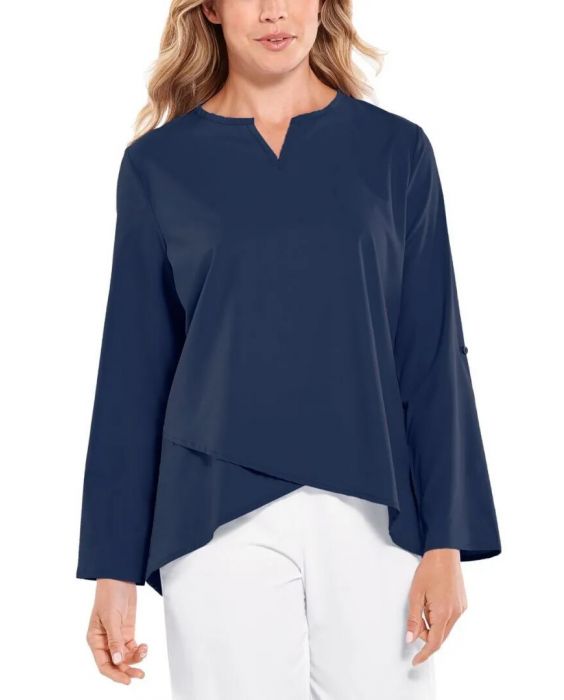 Coolibar - UV-tuniek voor dames - Santa Barbara - Effen - Navy