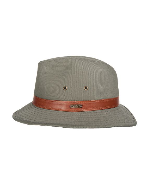Hatland - UV Bucket hoed voor heren - BushWalker - Olijfgroen