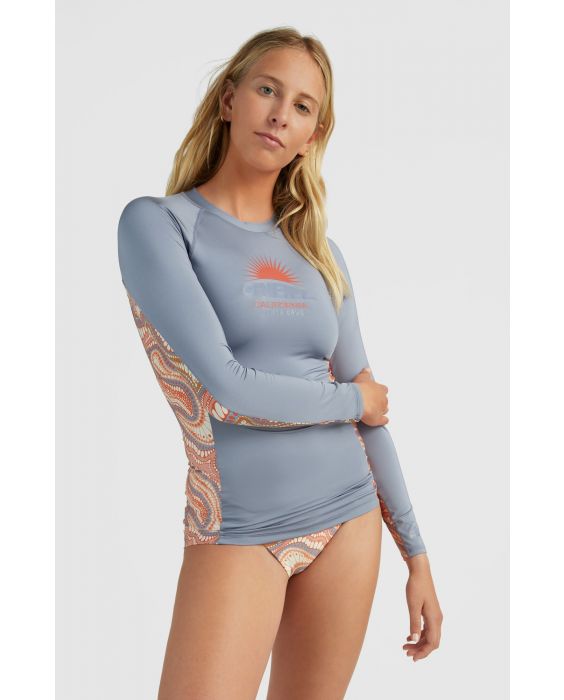 O'Neill - UV-Zwemshirt met lange mouwen voor vrouwen - Desert - UPF50+ - Dotted print