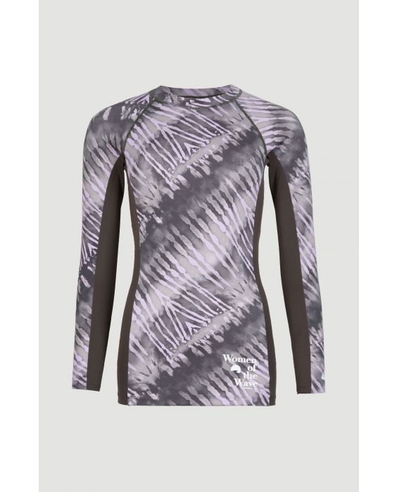 O'Neill - UV-Zwemshirt met lange mouwen voor vrouwen - Women of the wave - UPF50+ - Grey Tie Dye