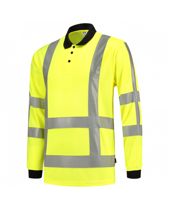 Tricorp - Poloshirt RWS Longsleeve Voor Volwassenen - Birdseye - Geel