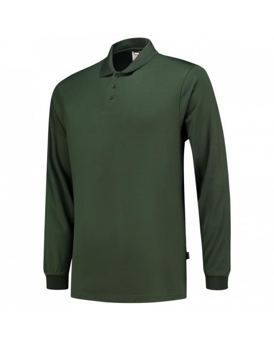 Tricorp - UV-poloshirt Longsleeve Voor Volwassenen - Cooldry - Flesgroen