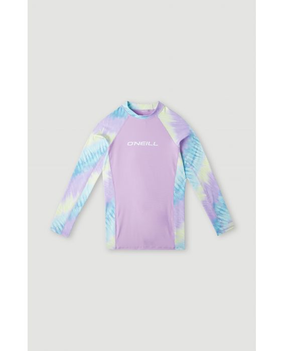 O'Neill - UV-Zwemshirt met lange mouwen voor meisjes - UPF50+ - Printed Skin - Blue Tie Dye