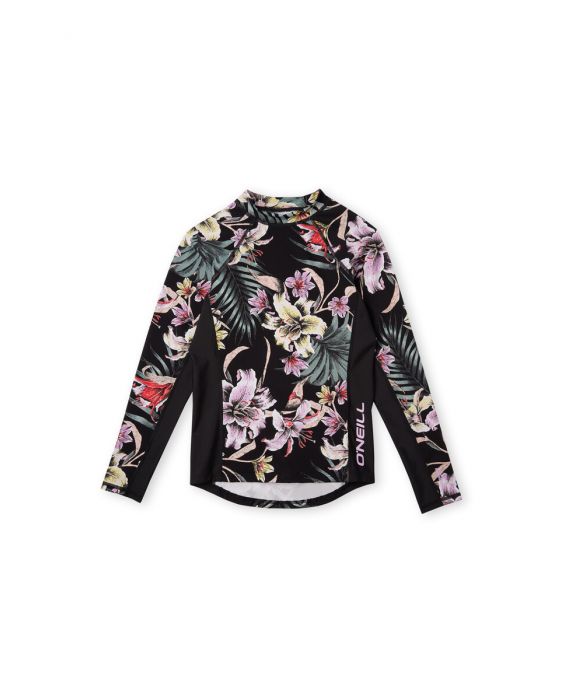 O'Neill - UV Zwemshirt voor meisjes - O'Neill Skins Longsleeve - Zwart