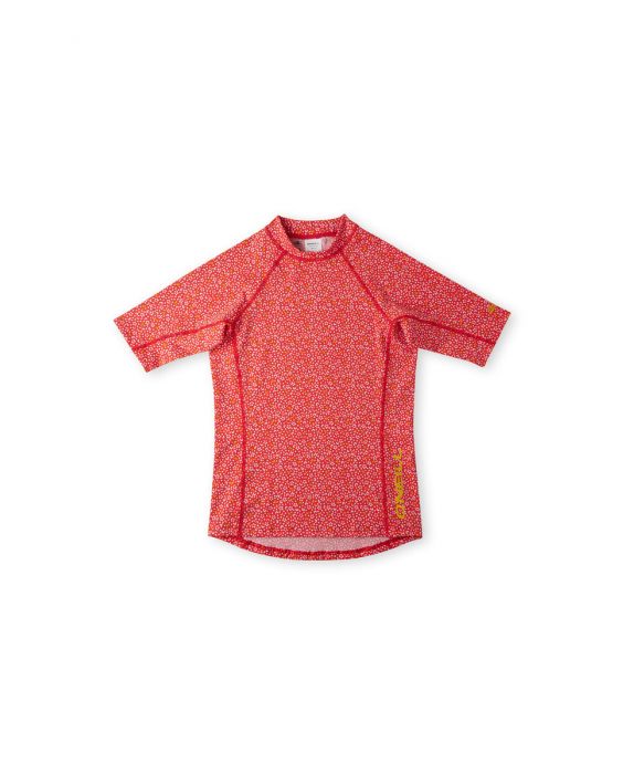 O'Neill - UV Zwemshirt voor meisjes - Shortsleeve Skin - All Over Print - Rood