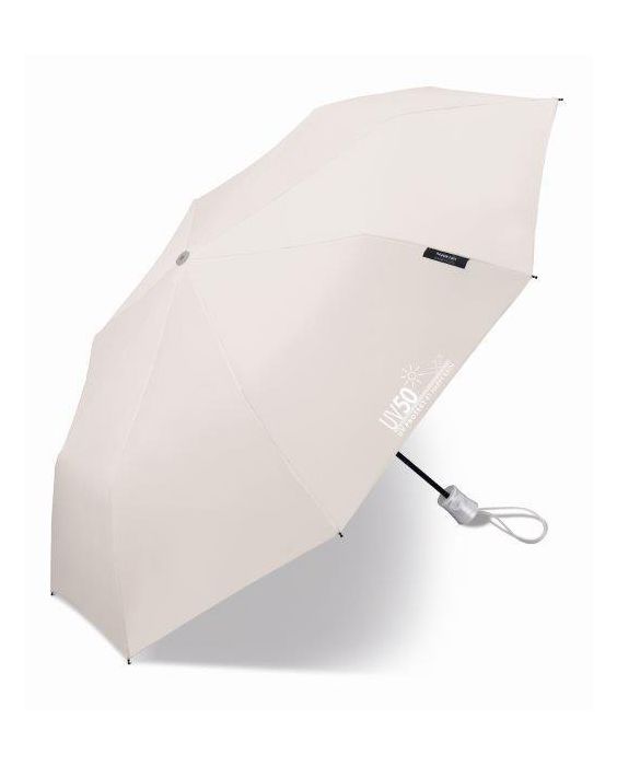 Happy Rain - Mini paraplu met UV bescherming - Automatisch - Grijs