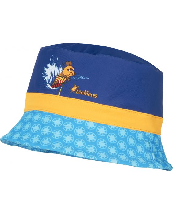 Playshoes - UV-zonnehoed voor jongens - blauw 'die Maus'