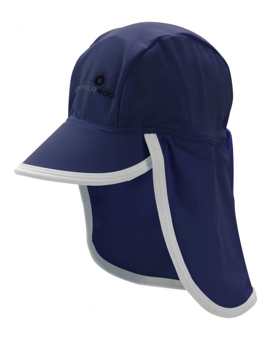 SnapperRock UV Baby Flap Hat- Navy