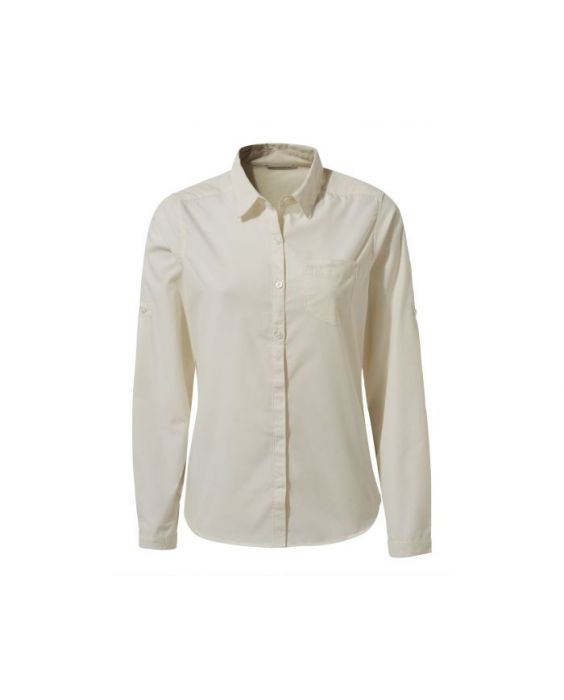 Craghoppers - Blouse voor vrouwen - Lange mouwen - Kiwi - Zeezout