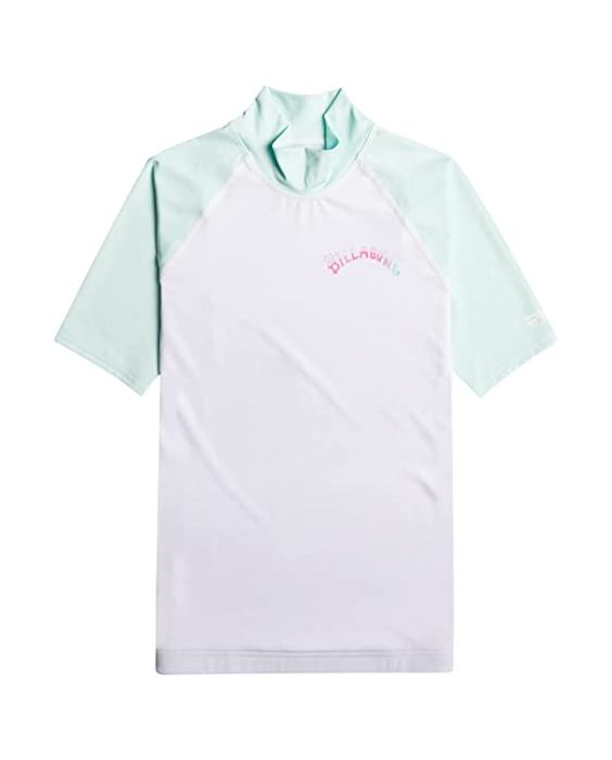 Billabong - UV-Rashguard voor vrouwen met korte mouwen- Sunny Side - UPF50+ - Hemelblauw