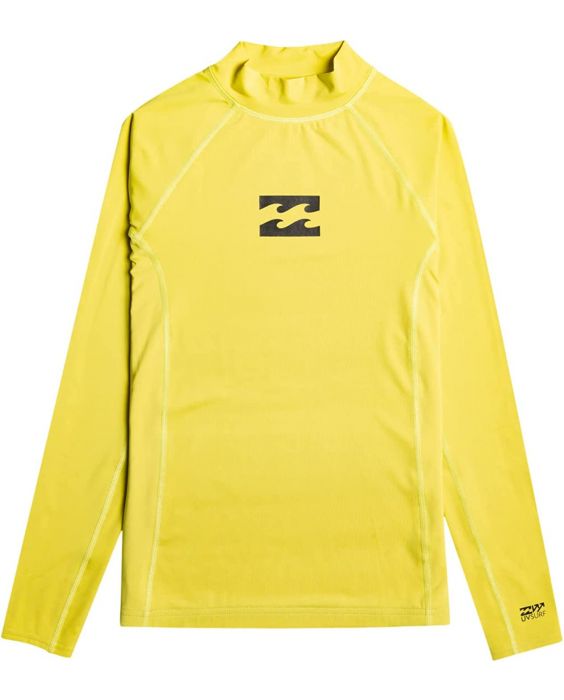 Billabong - UV-Rashguard voor jongens met lange mouwen - Waves All Day - UPF50+ - Groen