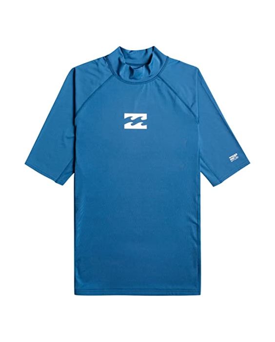 Billabong - UV-Rashguard voor mannen met korte mouwen - Waves All Day - UPF50+ - Donkerblauw