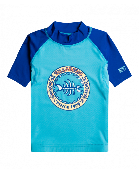 Billabong - Rashguard with short sleeves for boys - UPF50+ - Bright Surf
