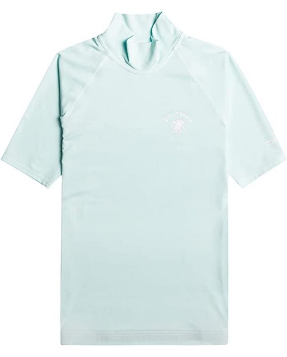 Billabong - UV-Rashguard voor vrouwen met korte mouwen - Tropic Surf - UPF50+ - Hemelblauw