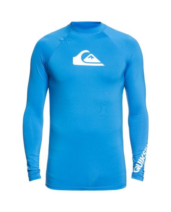 Quiksilver - UV-zwemshirt voor heren - Longsleeve - All Time - Helderblauw