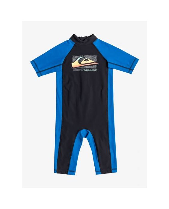 Quiksilver - UV Zwempak voor jongens - Thermo Spring Korte mouw - UPF50 - Jet Black - Zwart