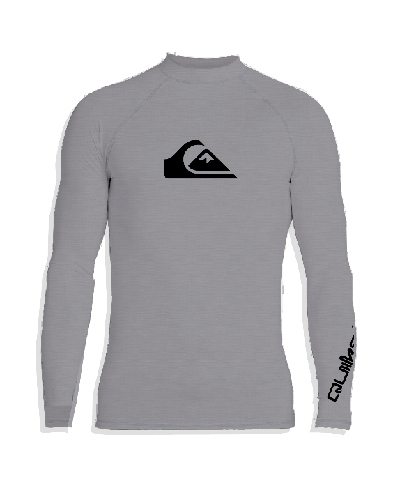 Quiksilver - UV-Zwemshirt met lange mouwen voor mannen - All time - Grijs