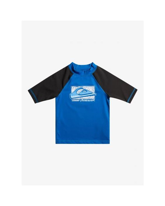 Quiksilver - UV Rashguard voor jongens - Next Gen Korte mouw - UPF50 - Snorkel Blue - Blauw