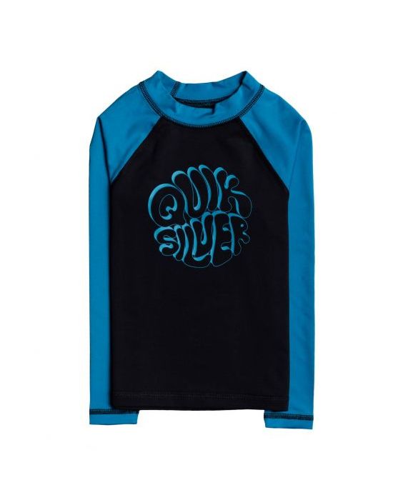 Quiksilver - UV-zwemshirt voor jongens - Longsleeve - Bubble Trouble - Zwart