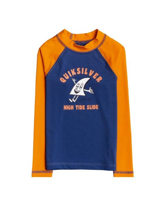 Quiksilver - UV-zwemshirt voor jongens - Longsleeve - Bubble Trouble - Oranje