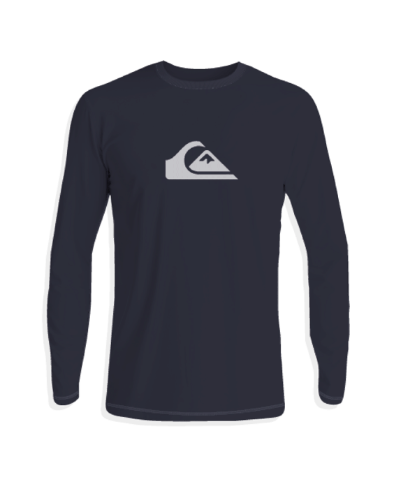 Quiksilver - UV-Zwemshirt met lange mouwen voor jongens - Solid - Donkerblauw