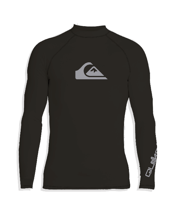 Quiksilver - UV-Zwemshirt met lange mouwen voor jongens - All time - Zwart