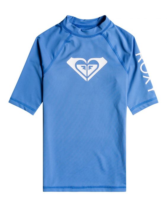 Roxy - UV Rashguard voor meisjes - Whole Hearted - Korte mouw - Regatta blauw