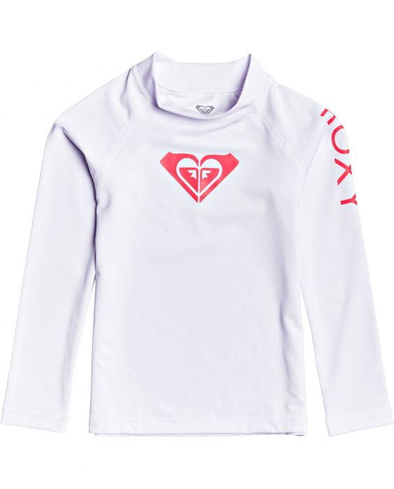 Roxy - UV Zwemshirt voor jonge meisjes - Longsleeve - Whole Hearted - Helder Wit