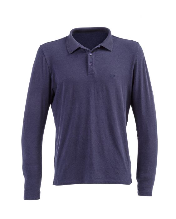 JUJA - UV-polo voor heren - Lange mouw - Denver - UPF50+ - Donkerblauw