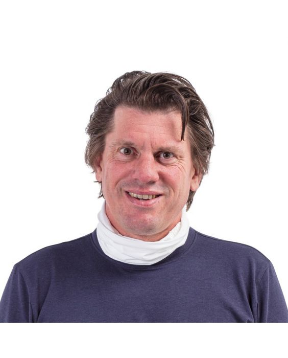 JUJA - UV-nekkraag voor volwassenen - Saturn - UPF50+ - Wit