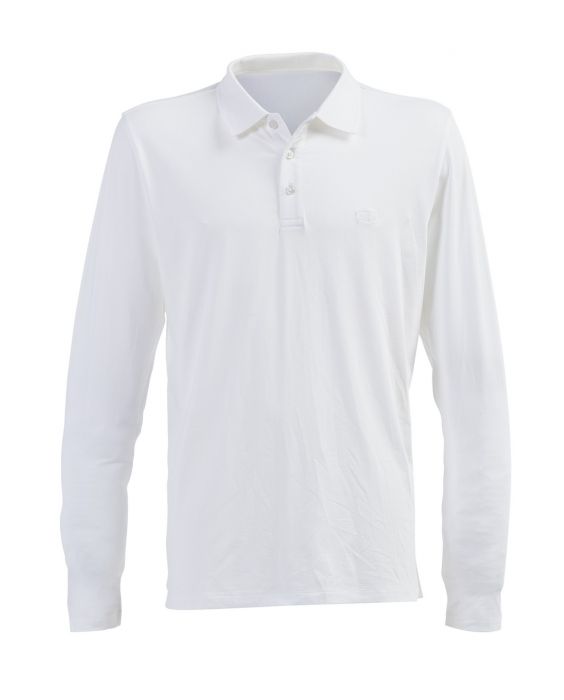 JUJA - UV-polo voor heren - Lange mouw - Denver - UPF50+ - Wit
