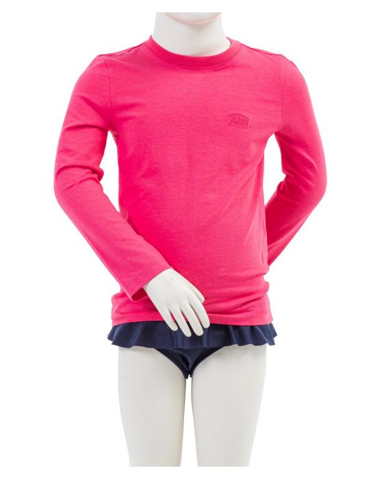 JUJA - UV-shirt voor kinderen - Lange mouw - Bali - UPF50+ - Hibiscus roze
