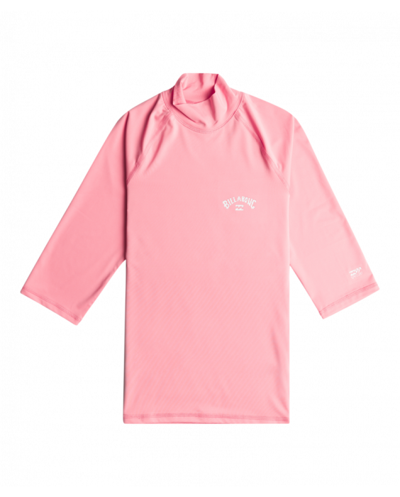 Billabong - UV-Rashguard  voor vrouwen - Tropic Surf -  Korte mouw - UPF50+ - Flame Roze