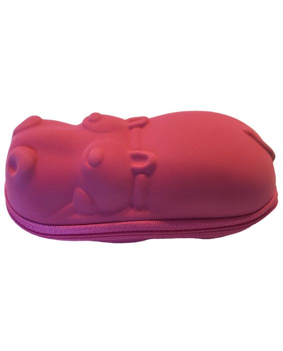 Banz - Zonnebrillenetui voor kinderen - Nijlpaard - Roze