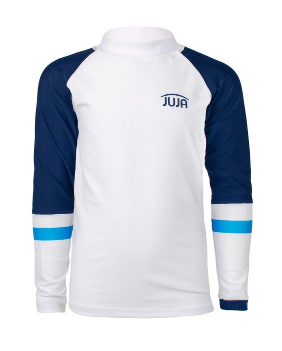 JUJA - UV Zwemshirt voor jongens - lange mouwen - Colorblock - Wit