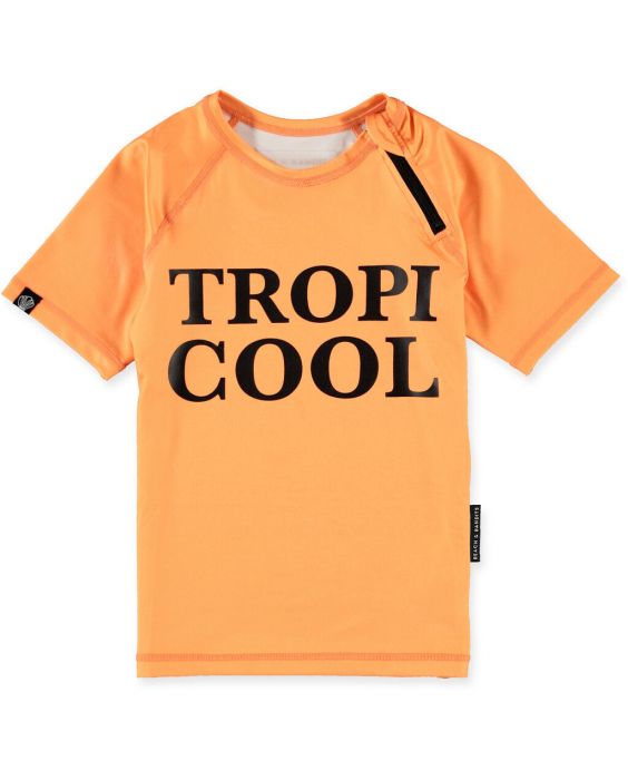 Beach & Bandits - UV-zwemshirt voor kinderen - UPF50+ - Korte mouw - Tropicool - Papaya