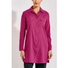 Coolibar - UV-tuniekshirt voor dames - Santorini - Effen - Roze