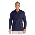 Coolibar - UV Poloshirt voor heren - Longsleeve - Coppitt - Navy