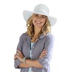 Coolibar - UV Vormbare Reiszonnehoed voor vrouwen - Shelly - Wit