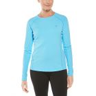 Coolibar - UV Zwemshirt voor dames - Longsleeve - Hightide - Ijsblauw