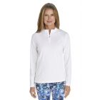 Coolibar - UV Zwemshirt voor dames - Longsleeve - Freestyle Rash - Wit