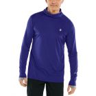 Coolibar - UV Sportshirt met capuchon voor heren - Longsleeve - Agility - Donkerblauw