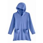 Coolibar - UV Cover-up strandjurk voor meisjes - Catalina - Effen - Aura Blauw