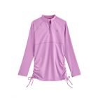 Coolibar - UV Zwemshirt voor meisjes - Longsleeve - Lawai Ruche - Lavendel