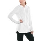 Coolibar - UV-jas met rits voor dames - Astir - Effen - Wit