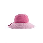 Coolibar - Breedgerande UV Hoed voor meisjes - Tea Party Ribbon - Roze/Wit