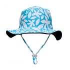 Snapper Rock - UV Omkeerbare bucket hat voor kinderen - Sunstainable - Aqua Bloom